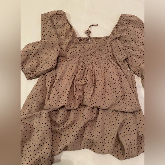 Anko, size 12 AUS/8 USA, tan and black print dress NWT - Picture 5 of 6